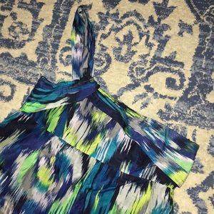Ann Taylor LOFT Off One Shoulder Summer Dress